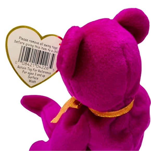 Ty BEANIE BABIES “MILLENNIUM” 2000 Millenium Bear 💜 - Picture 3 of 8